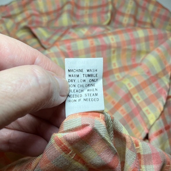Rare NWT 1980s Deadstock Cheryl Tiegs Plaid Blouse Size 6 – Sears 1987 – USA - Picture 7 of 10